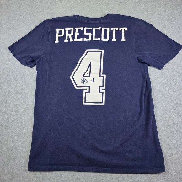 Nike Dallas Cowboys Dak Prescott #4 T-Shirt Women's Size Medium Athletic Cut‎ - Picture 3 of 11